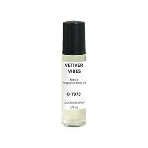 Vetiver Vibes (Men) Body Oil 10 ml Fragrance All Natural 1/3 oz Roll-On Scent